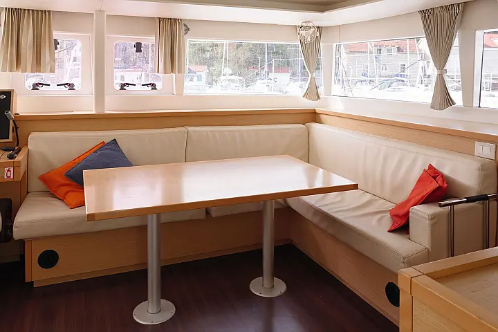 Lagoon 450 - Interior - saloon (photo taken 2019)