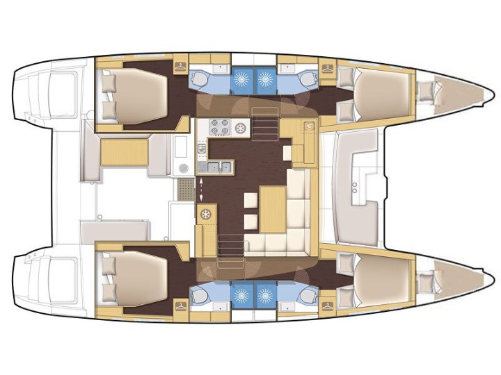 Lagoon 450F - [Layout image]